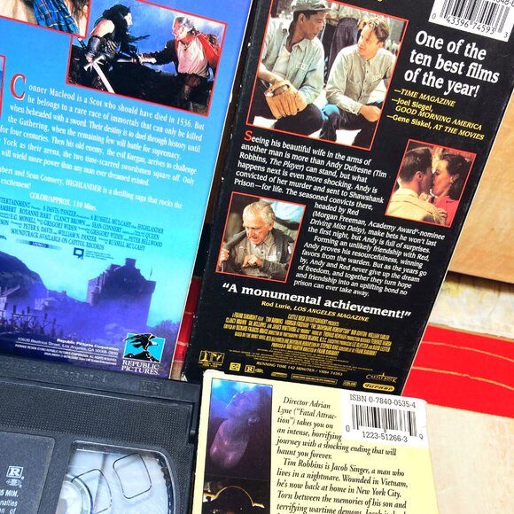 VHS MOVIE LOT - HIGHLANDER - SHAWSHANK REDEMPTION - JACOB'S LADDER - MONEY TALKS - Picture 5 of 12